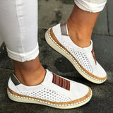 Single Shoes Women 2023 Summer New Flat Ribbon Set Foot Spell Color Large Size Women's