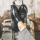 Breakj Men's Shoes British Korean Version Suit Trend Wedding Gift Business Dress Casual Leather Shoes