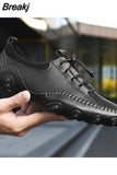 Men Sneakers Handmade Casual Shoes Mens Loafers Octopus Hollow Out Moccasins Breathable Male Driving Shoes Plus Size