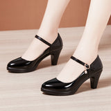 Leather Pointed Stilettos Model Catwalk High Heels Cheongsam Performance Shoes Comfortable Shallow Mouth Work Single Shoes Large