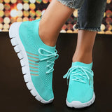 Soft Sole Knit Walking Shoes for Women 2023 Comfortable Breathable Mesh Sneakers Woman Plus Size Lightweight Casual