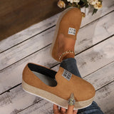 Casual Single-Shoe Women's Spring And Autumn New Pine Cream Soles Rope Canvas Shoes