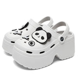 Chunky Platform Sandals 2024 Summer Women Summer Eva Thick Sole Clogs Garden Shoes Woman 2024 New Closed Toe Non-Slip