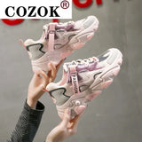 Women Casual Sneakers Designers Chunky Vulcanized Shoes Height Increasing Shoes Woman Tennis Platform Sneaker Female