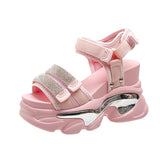 Breakj Thick-Soled Sandals 2025 New Magic Sticky Toe Loose Pastry Bottom Sports Leisure Dad