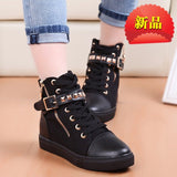 Spring And Summer New High-Top Canvas Shoes Korean Version Of Broken Flower Leisure Student Single Shoes Thick Soles Sports Board