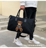 Travel Bag Dry And Wet Separation Men And Women Short Distance One Shoulder Hand Matching With Trolley Box Independent Shoe Compartment Sports