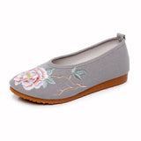 Breakj Shoes Oxford Sole Cloth Shoes Plain Tea Clothes Spring And Autumn Mother Shoes Women's Single Shoes Embroidered