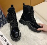 Breakj Fashion Pocket Mid-Clinity Thick Bottom Martin Boots Casual Big-Size