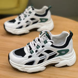 Breakj Dad Shoes Women In Tide 2025 Spring And Autumn New Breathable Thick Background Wear-Resistant Hong Kong Wind Blowing Street Leisure Sports