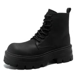 Breakj Style Vintage High-Top Leather Shoes 2023 New Locomotive Boots Autumn