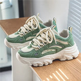 Breakj Tie Color Old Dad Shoes Trend Fashion Casual Shoes Breathable Net Cloth Students Outdoor Sports Men's
