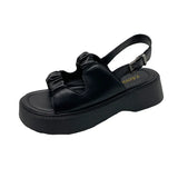 Breakj With Thick-Soled Sandals Female Big Head Buckle Beach Woman Womenssandals Rome