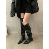 Women's Shoes 2024 New Autumn And Winter Pointed Thin Knight