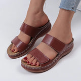 Summer Plus Size Platform Slippers Women 2022 Casual Open Toe Wedges Sandals Women Thick Sole Slides Zapatillas