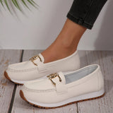 Breakj Casual Sneakers Casual Ladies Metal Chain 2025 Summer New Large-Size Single