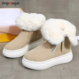 Bottom Side Chain Warm Comfortable Snow Boots for Women In 2024 Winter New Fashion Casual Casual Short Boots for