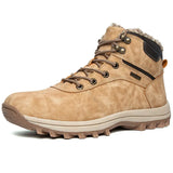 Breakj High-Top Snow Boots Cotton Shoes Winter Plus Velvet Warm Men's Leisure Outdoor Hiking Leisure