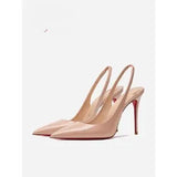 Breakj High-Heeled Women's 2025 New Banquet Shoes Temperament Fine Heel Sexy With Black Pointed High-Heeled