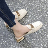Heel Slippers Female 2023 Spring And Summer New Korean Version Of Fashion Women's Shoes With A Shallow Foot Pedal Head Slippers