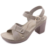 Women's Sandals Leather Platform Sandal 2022 Summer Thick Sole High Heels Ladies Sandal Summer Shoes For