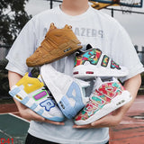 High Top Couple's Breathable Versatile Casual Shoes with Elevated Thick Sole Shoes for Men's Running Shoes sneakers