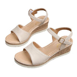 Breakj Hed Sandals Women 2025 Summer New Large-Size Fish Mouth Buckle Fashion Comfortable Thick-Soled