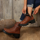 Bottom Round Head Martin Boots Women's Belt Buckle Thin Velvet Short Boots 2023 Autumn And Winter New Side Zipper Big Autumn And