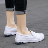 New Comfortable Soft White Flat Shoes Air Casual Sneakers Shoes for Women Non-slip Breathable Women Loafers Zapatos