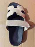 Breakj 2024 Summer New Slippers Women Thick-Bottomed Magic Sticker Fashion New