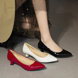 Breakj Early Spring New Fashion Singles Women's Sharp Finger Heel Heel Women's Shoes Breathable Commuter Women's Shoes Work Shoes 34