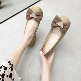 Breakj Single-Shoe Women's One-Legged Shallow Women's Shoes 2025 Autumn New Evening Wind French Bow Bean