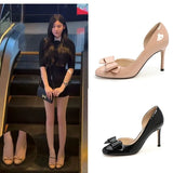 Breakj The Spring And Autumn Of 2025, Every Day With Beautiful Small High-Heeled Women's Fine Heel Single Shoes Naked Paint Skin Round Head