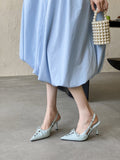Breakj Spring New Sharp Tip High Heel Temperament Thin French Fashion Sexy Beautiful Head With Women's