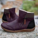 Breakj Short-Box Martin Boots 2023 Autumn And Winter New Double Zipper Flat Bottom Snow Boots