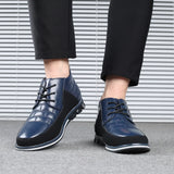 Breakj Middle Top Casual Men's Shoes Round Head Front Strap Men's Tooling Shoes Fashion Plus Size Shoes 46