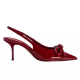Breakj Sister Wind Dating Beautiful Baotou Sandals Spring Summer New Pointed Thin Heel Height Bow High