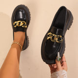 Breakj Lefford Shoes Women's 2025 New Spring And Summer Women's Shoes Thick-Soled Shoes Spring And Autumn English Small Leather