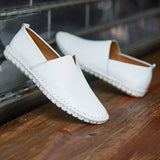 o'clock Hot Sale Men's Genuine Leather Loafers Quality Casual Flats Driving Shoes Luxury Breathable Light Handmade