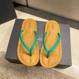 Breakj Flat-Bottomed Flip-Flops Women's New European Net Red Comfortable Soft Bottom Feet Beach Cool Slippers In The Summer Of