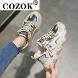 Women Casual Sneakers Designers Chunky Vulcanized Shoes Height Increasing Shoes Woman Tennis Platform Sneaker Female