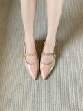 Breakj Fragrant Temperament Sandals Women 2025 Korean Version Of Casual Wear Height Single Shoes Buckle Anti-Slip Women's Shoes