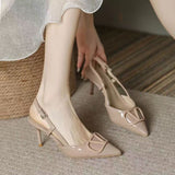 Breakj Women's Spring And Summer Light-Mouthed Wedding Shoes Large-Size Fashion Nude Small Scent Wind And Bag Head V