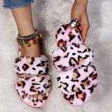 Slippers Women Cozy Faux Fur Indoor Floor Slides Flat Soft Furry Shoes Women Home Slippers Female Winter Warm Flip