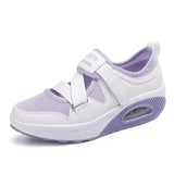 Breakj Summer New Breathable Hot Air Cushion Women's Single Shoes Thick-Soled Air Cushion Women's Casual Shoes Magic
