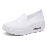 Breakj Sleeve Sleeves Of Lazy People Thick Soles To Increase The Air Cushion Sports Rocking Shoes New Fly Weaving Mesh Breathable Casual Women's