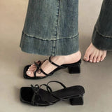 Breakj Bow Temperament Fairy Shoes Summer New High Value Daily Elegant Increase Thin