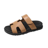Breakj 2024 Summer New Slippers Women Thick-Bottomed Magic Sticker Fashion New