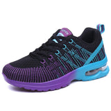 Breakj Women's Shoes Spring New Mesh Fly Weaving Breathable Lightweight Air Cushion Sneakers Women's Korean Version Of Student Casual Running
