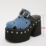 Breakj Goods 11Cm Thick Bottom Pine Cake Bun Head Large Size Lady Summer Wearing Slippers